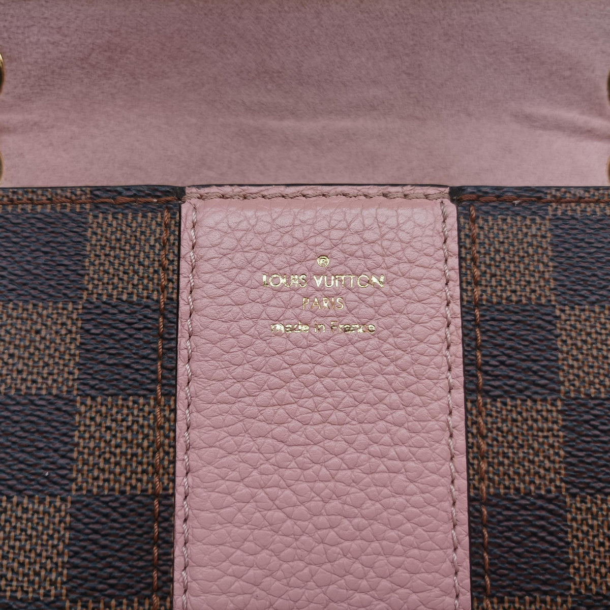 Pre-owned Louis Vuitton Wight EBENE×Magnolia Damier Canvas×Taurillon Leather N64418 shoulderbag | stylenewstar