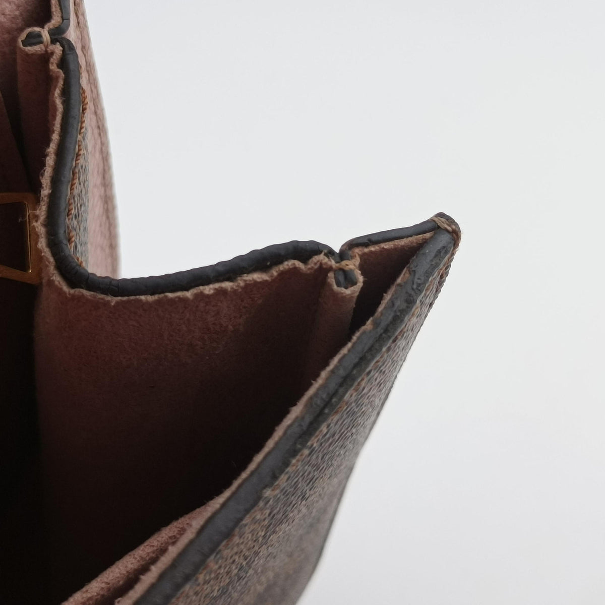 Secondhand Louis Vuitton Wight EBENE×Magnolia Damier Canvas×Taurillon Leather N64418 shoulderbag | stylenewstar