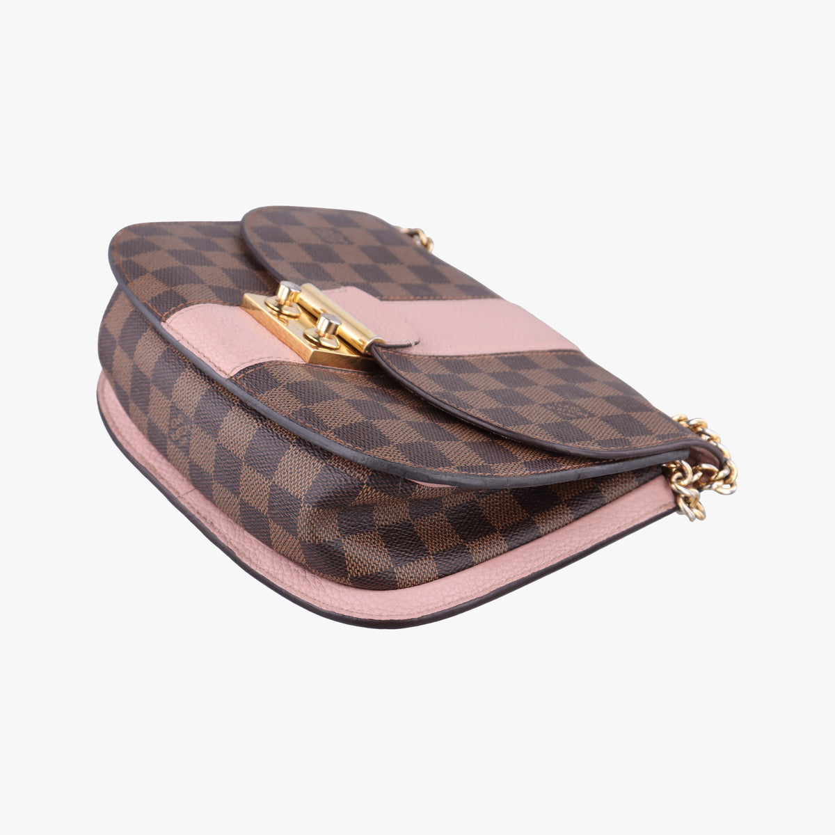 Pre-owned Louis Vuitton Wight EBENE×Magnolia Damier Canvas×Taurillon Leather N64418 shoulderbag | stylenewstar