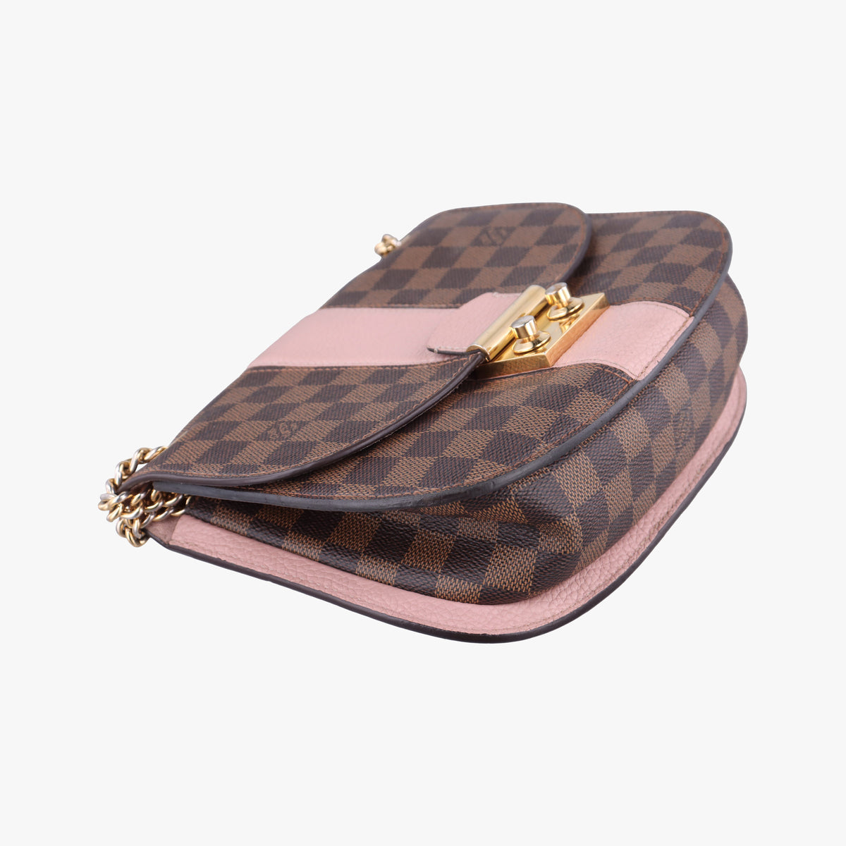 Secondhand Louis Vuitton Wight EBENE×Magnolia Damier Canvas×Taurillon Leather N64418 shoulderbag | stylenewstar