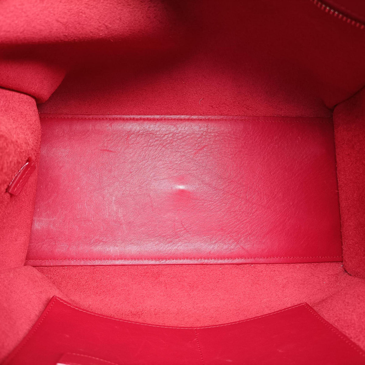 Pre-owned Yves Saint Laurent Baby Cabas Red Leather 394461 shoulderbag | stylenewstar