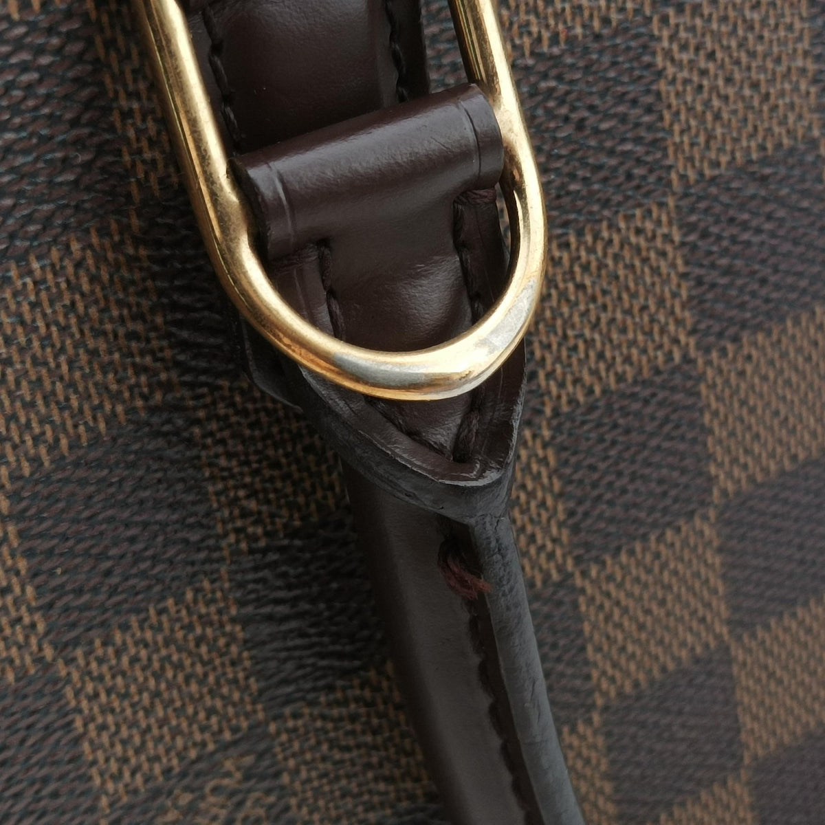 Pre-owned Louis Vuitton Triana EBENE Damier Canvas N51155 handbag | stylenewstar