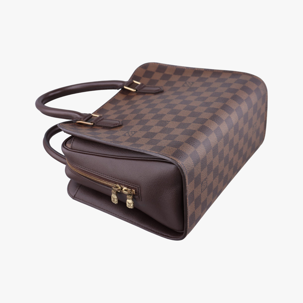 Pre-owned Louis Vuitton Triana EBENE Damier Canvas N51155 handbag | stylenewstar