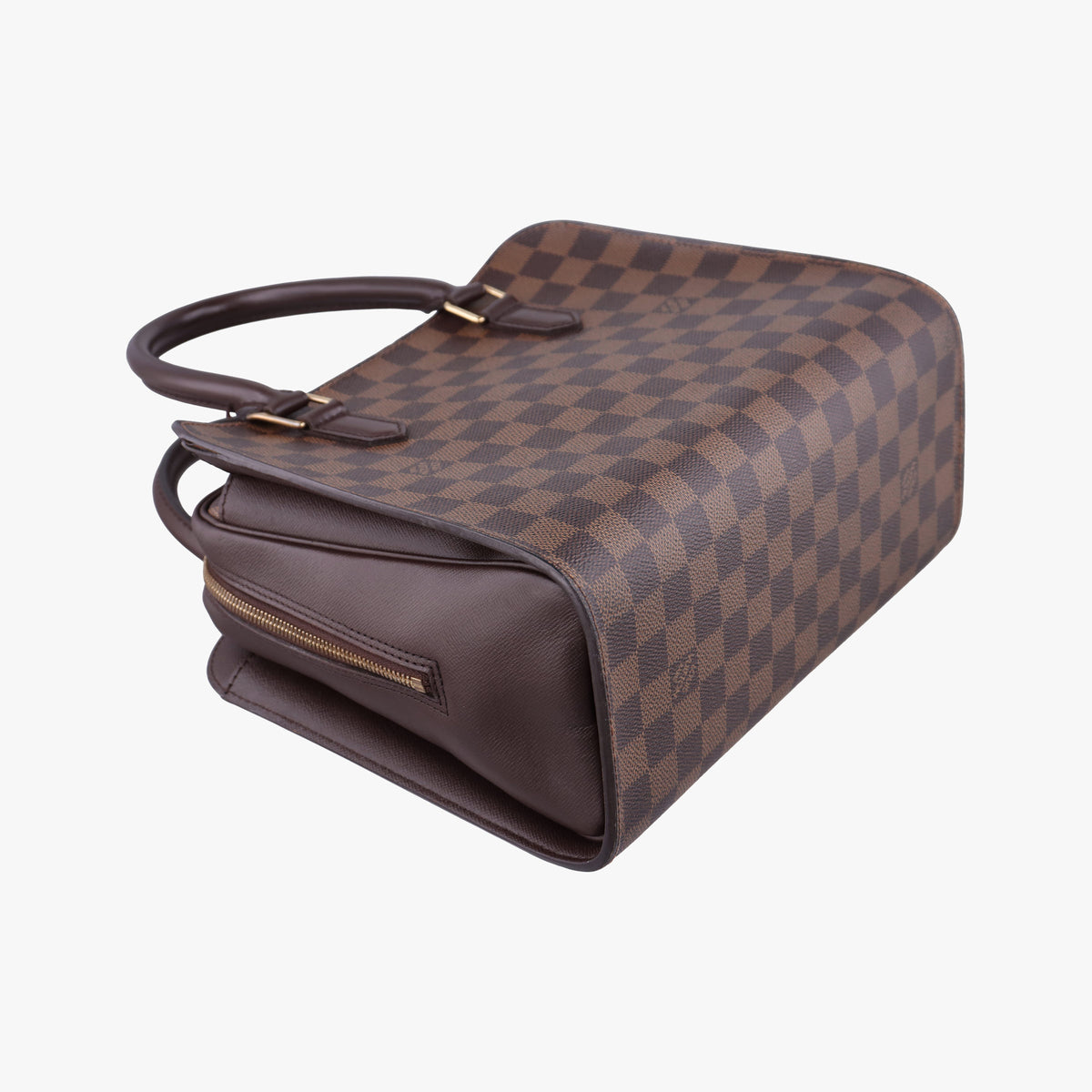 Pre-owned Louis Vuitton Triana EBENE Damier Canvas N51155 handbag | stylenewstar