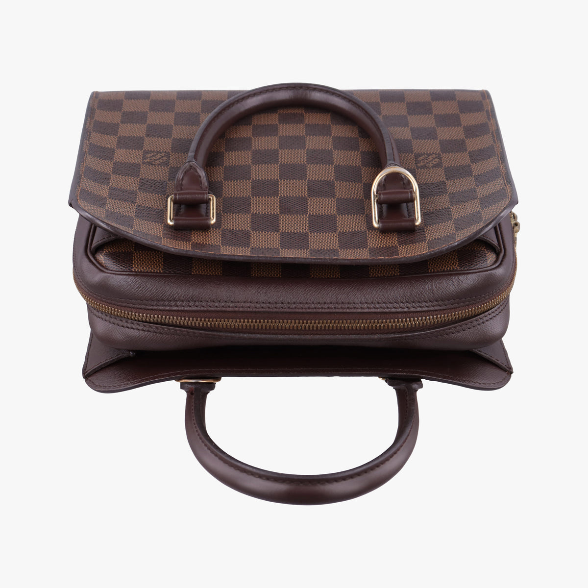 Pre-owned Louis Vuitton Triana EBENE Damier Canvas N51155 handbag | stylenewstar