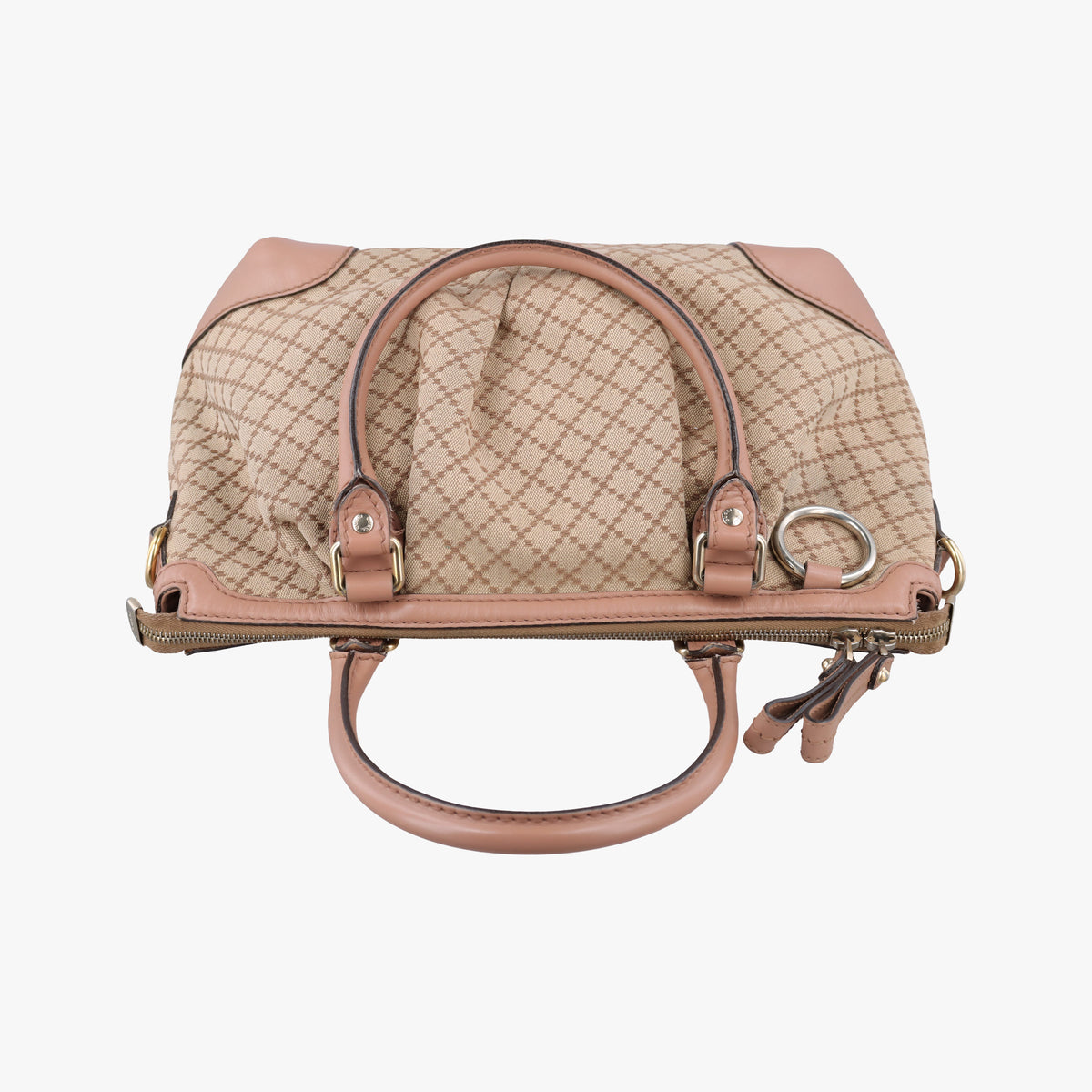 Pre-owned Gucci Sukey Beige Canvas×Leather 247902 shoulderbag | stylenewstar