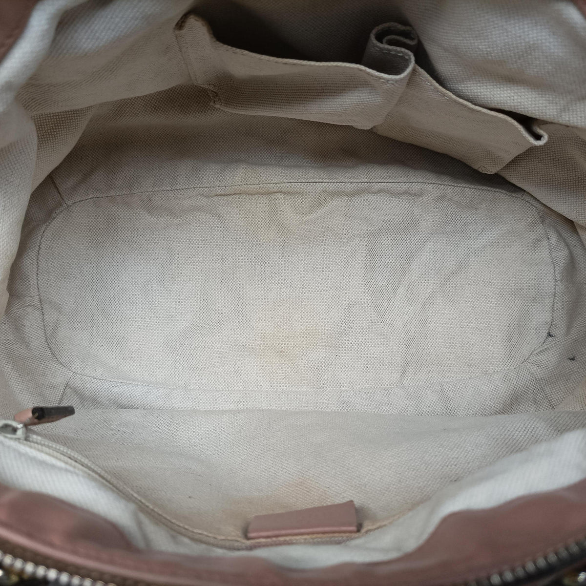 Pre-owned Gucci Sukey Beige Canvas×Leather 247902 shoulderbag | stylenewstar