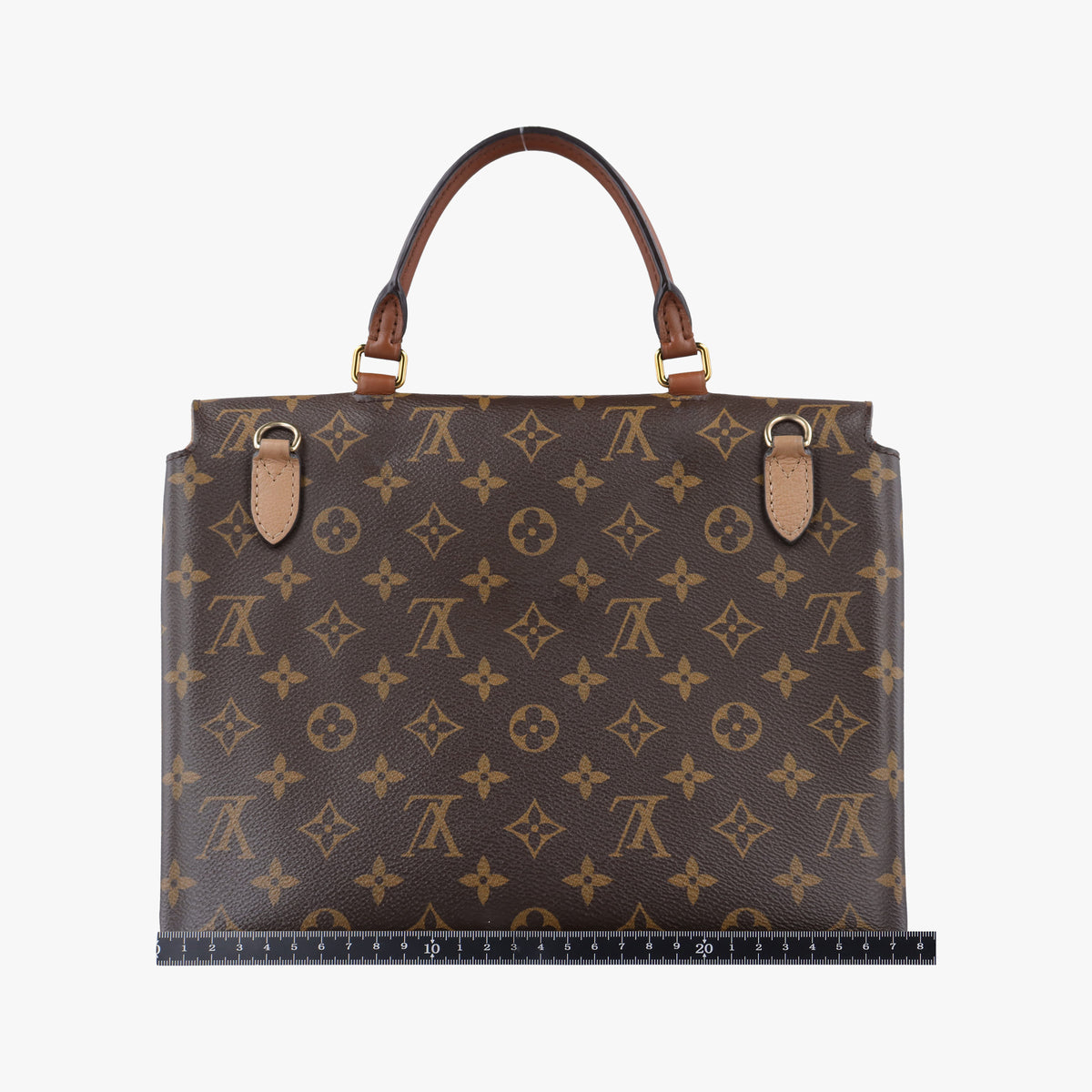 Pre-owned Louis Vuitton MARIGNAN brown×SESAME Monogram Canvas×calf leather M44544 shoulderbag | stylenewstar
