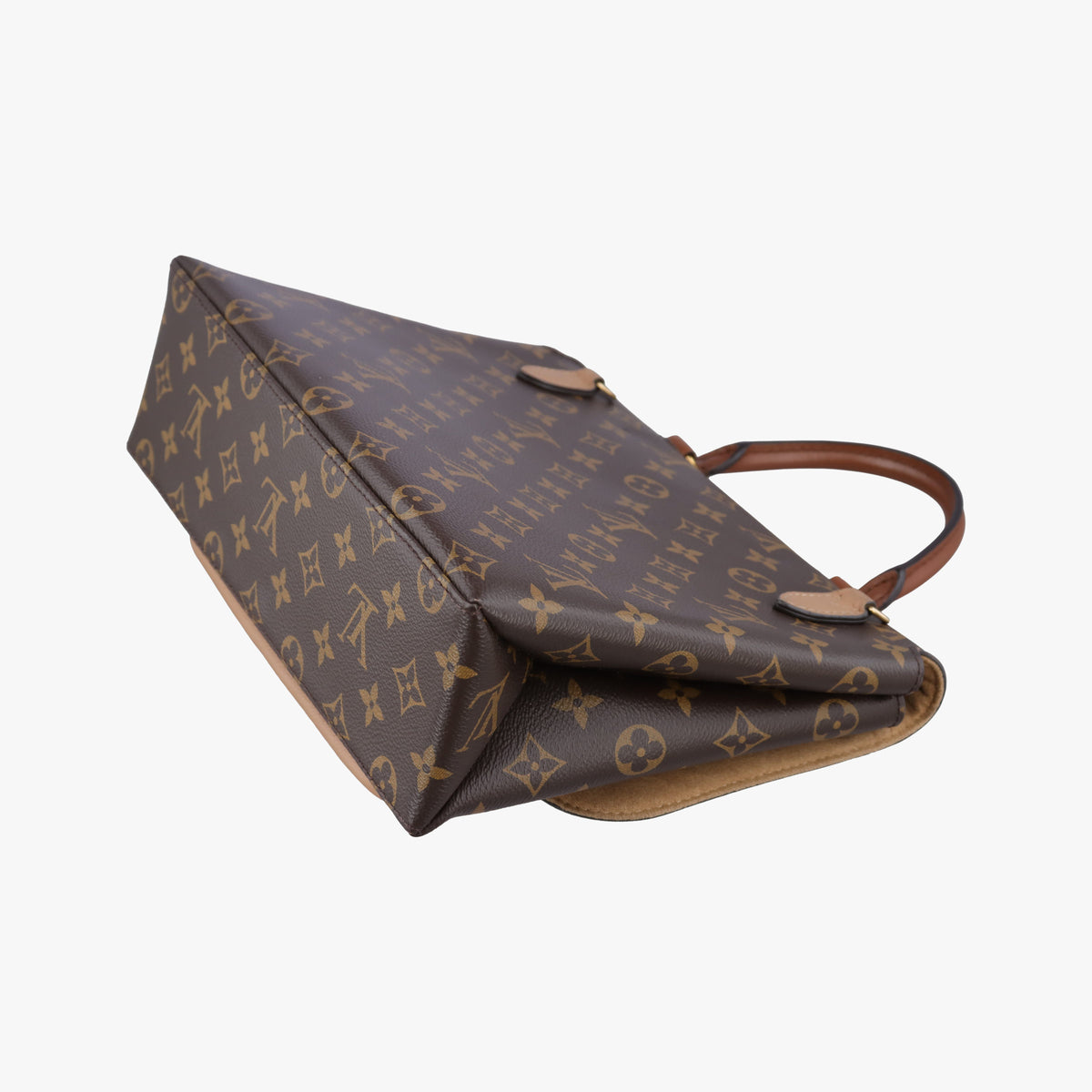 Secondhand Louis Vuitton MARIGNAN brown×SESAME Monogram Canvas×calf leather M44544 shoulderbag | stylenewstar