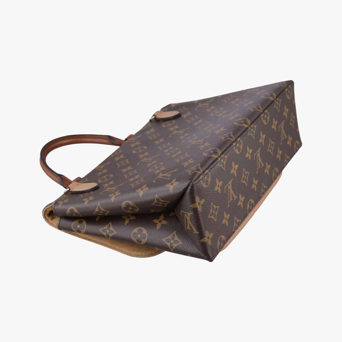 Secondhand Louis Vuitton MARIGNAN brown×SESAME Monogram Canvas×calf leather M44544 shoulderbag | stylenewstar