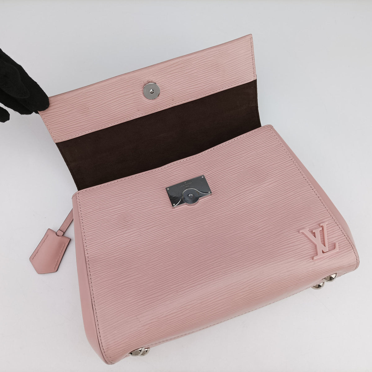 Pre-owned Louis Vuitton Cluny BB ROSE BALLERINE Epi M41338 shoulderbag | stylenewstar