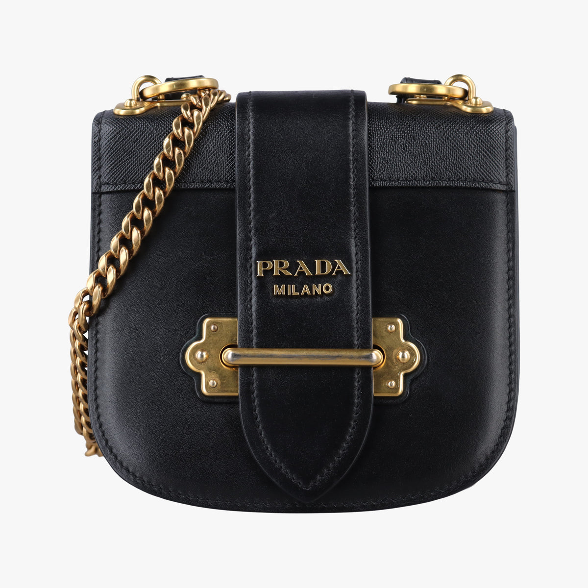 Vintage Prada Pionniere Black leather 1BH056 shoulderbag | stylenewstar