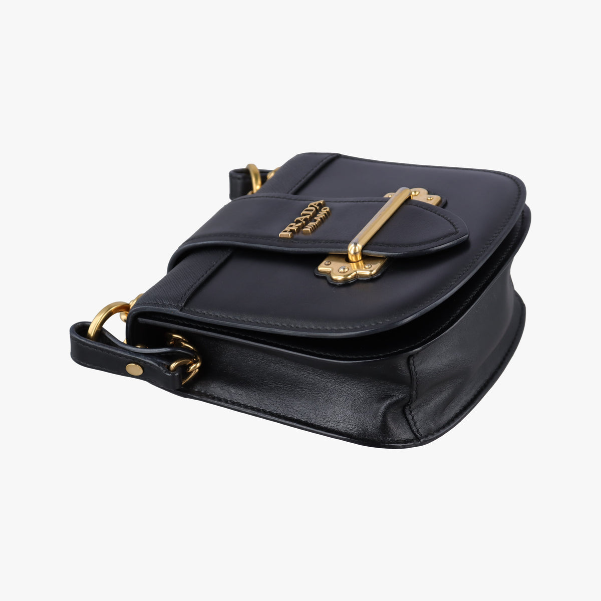 Vintage Prada Pionniere Black leather 1BH056 shoulderbag | stylenewstar