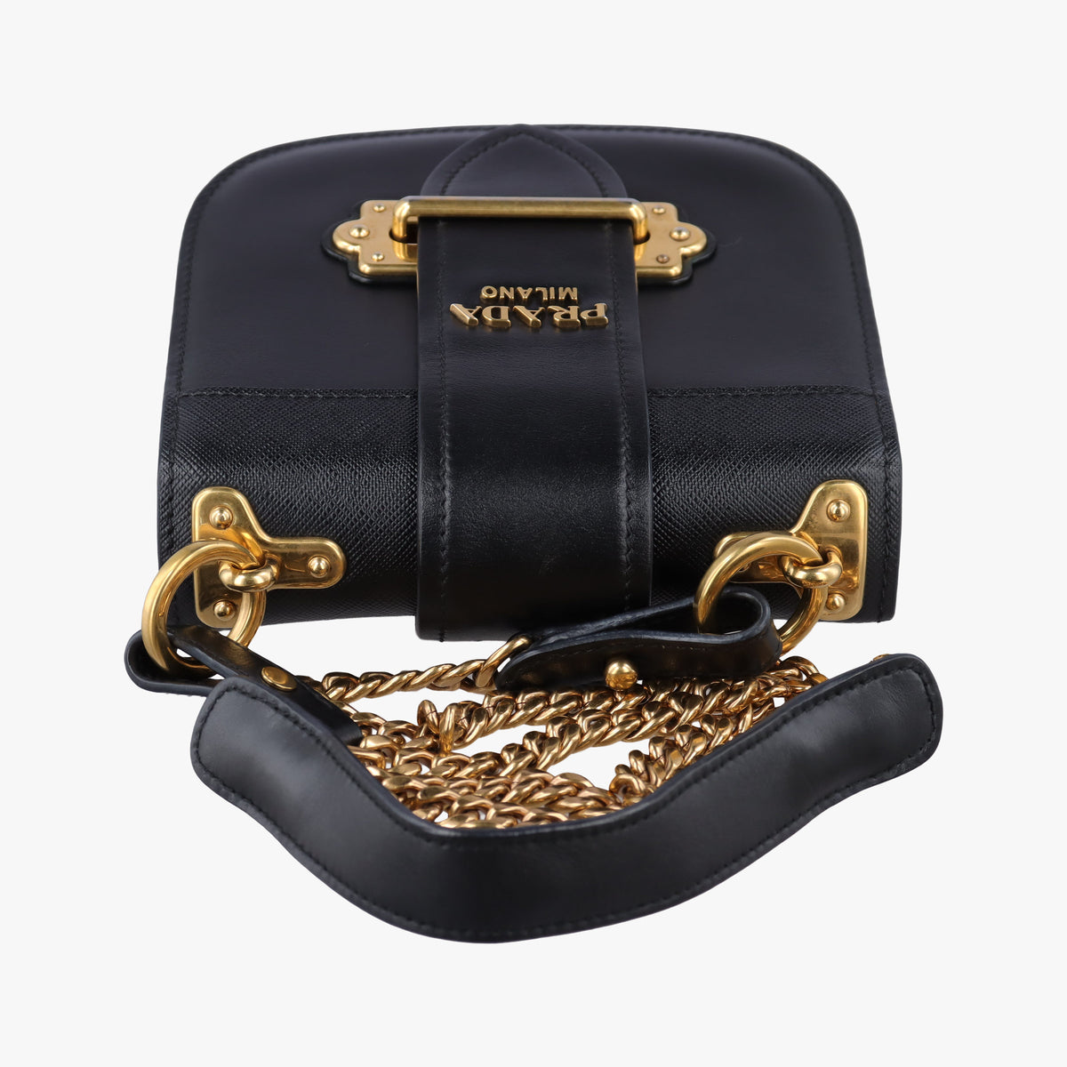 Vintage Prada Pionniere Black leather 1BH056 shoulderbag | stylenewstar