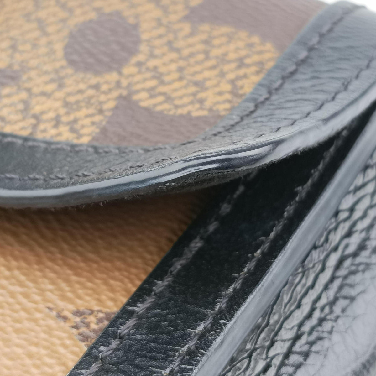 Vintage Louis Vuitton Dauphine brown×black Monogram Giant Canvas×calf leather M67696 bum bag/waist bag | stylenewstar