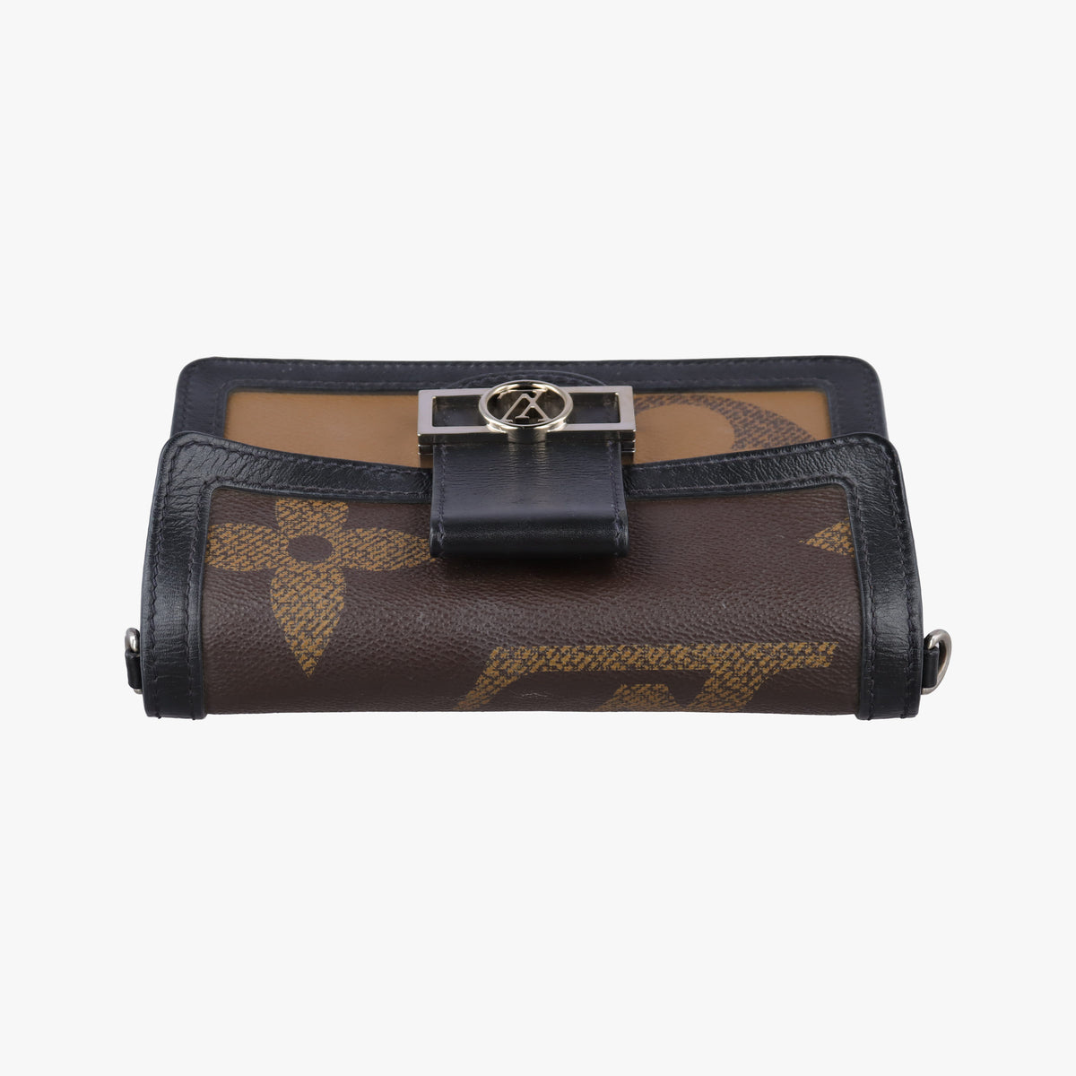 Vintage Louis Vuitton Dauphine brown×black Monogram Giant Canvas×calf leather M67696 bum bag/waist bag | stylenewstar