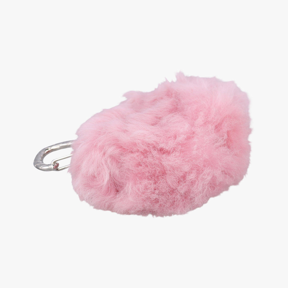Vintage Chanel CC Hook Card Holder Pink Shearling AP2397 handbag | stylenewstar