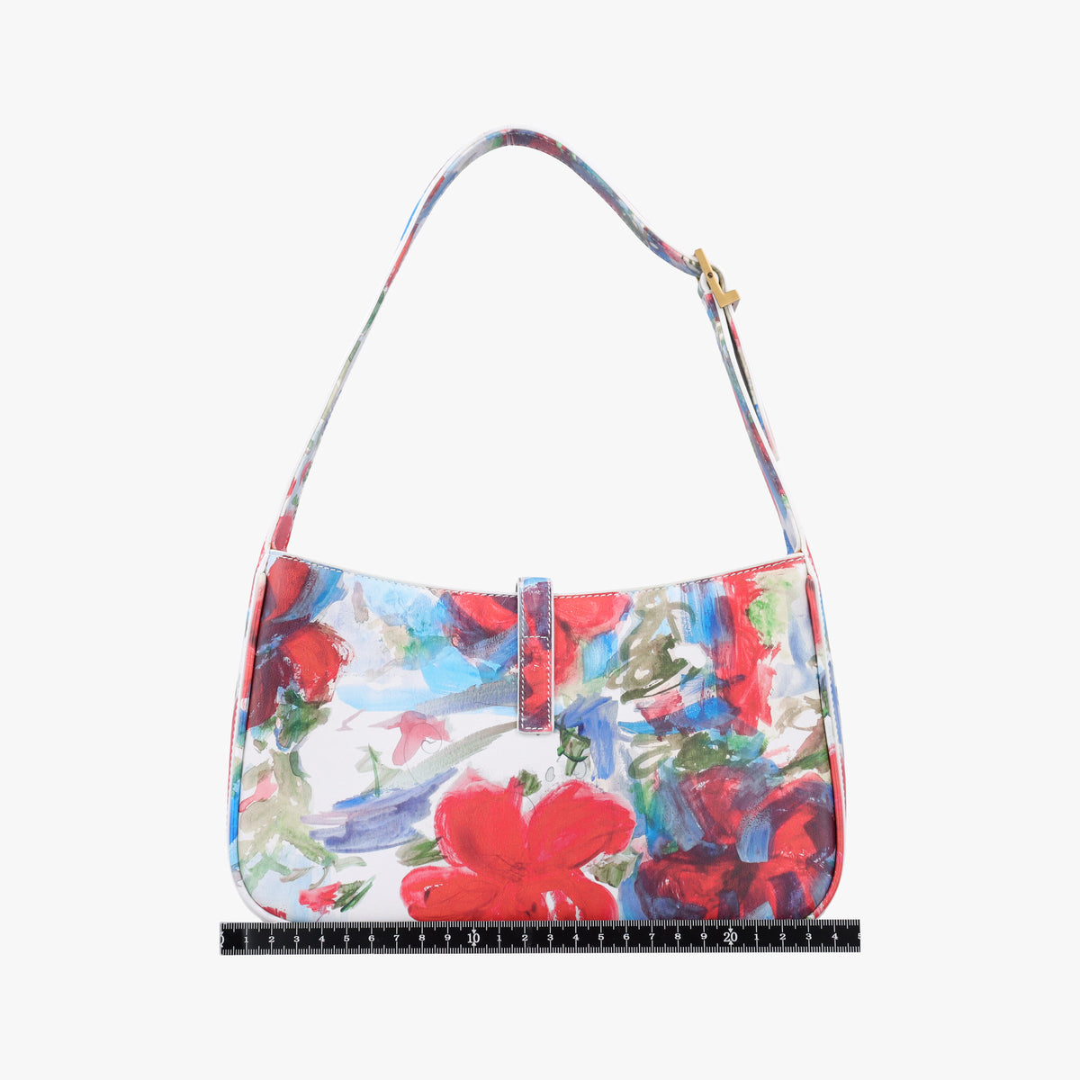 Pre-owned Yves Saint Laurent LE 5 a 7Flora Hobo Multicolour Leather 657228 shoulderbag | stylenewstar