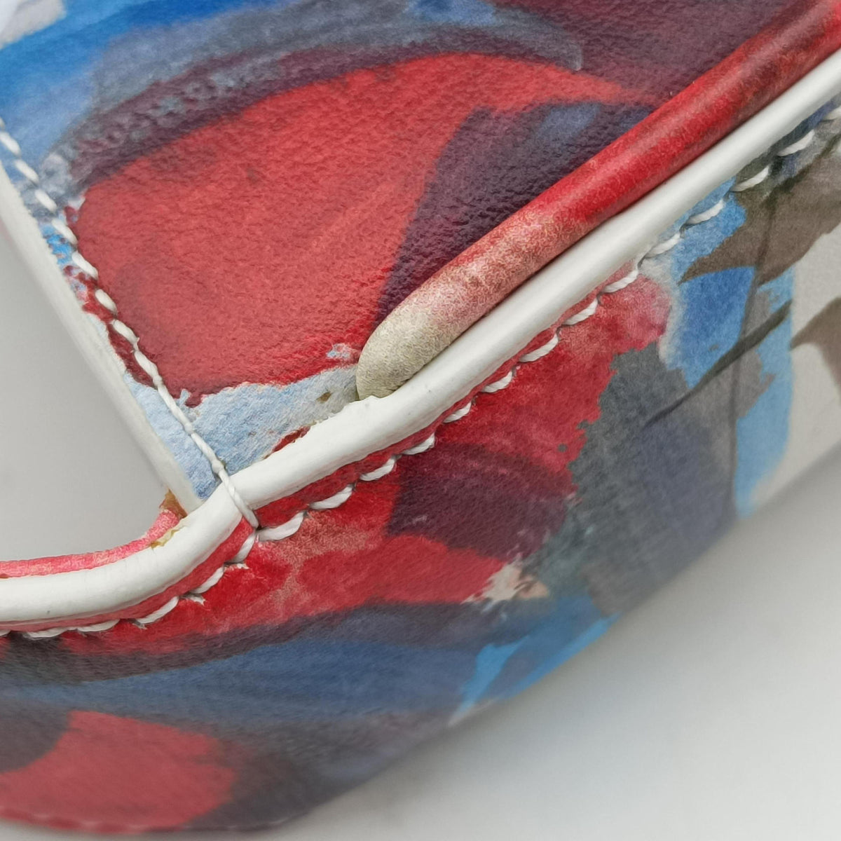 Pre-owned Yves Saint Laurent LE 5 a 7Flora Hobo Multicolour Leather 657228 shoulderbag | stylenewstar