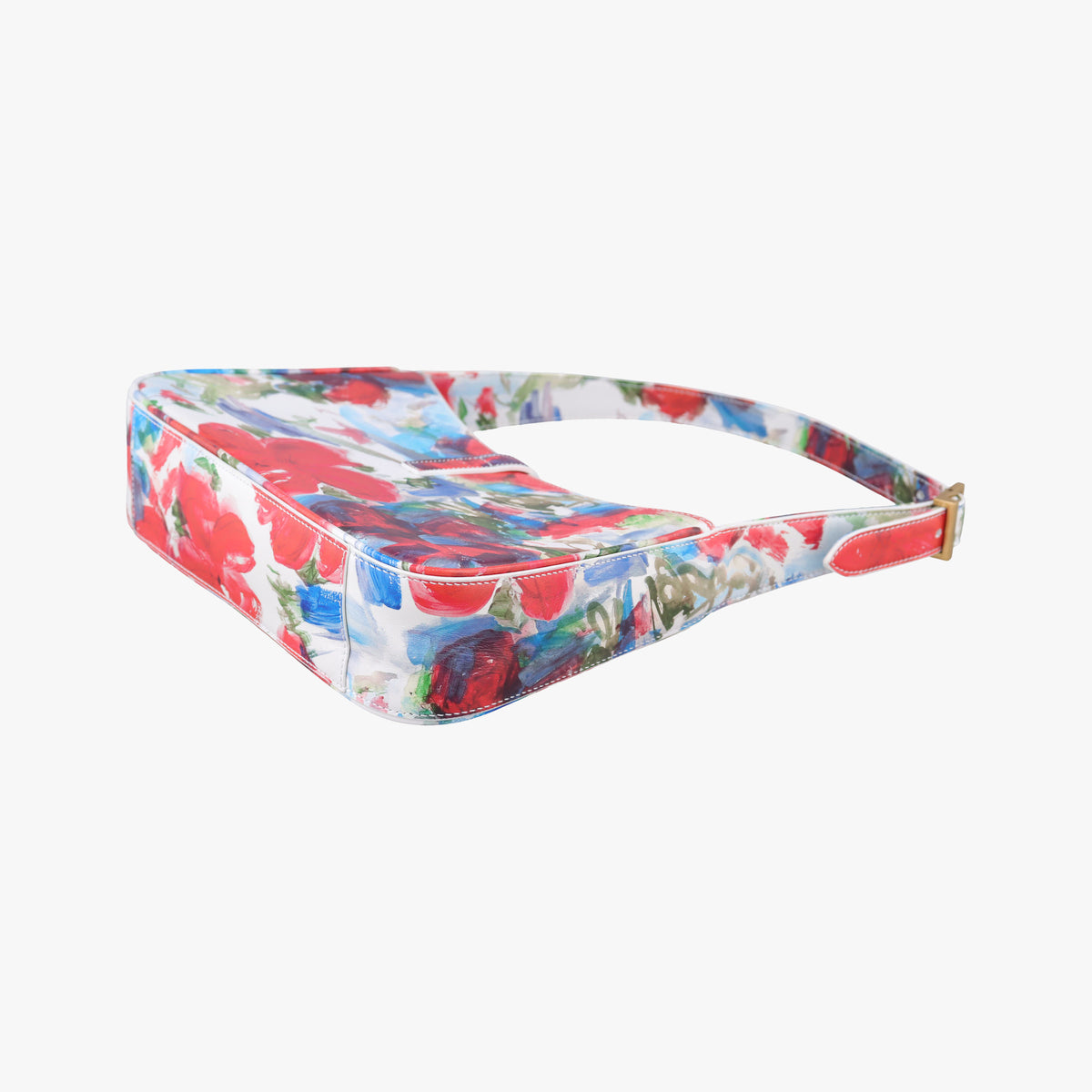 Pre-owned Yves Saint Laurent LE 5 a 7Flora Hobo Multicolour Leather 657228 shoulderbag | stylenewstar