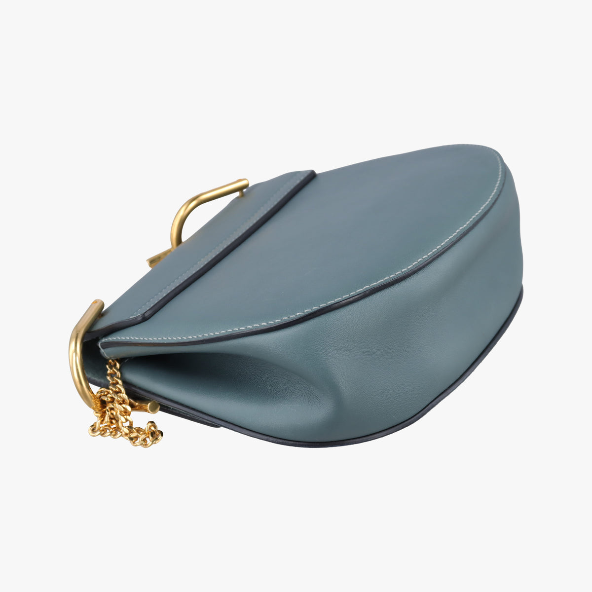 Pre-owned Chloe DREW Blue Suede×Leather  shoulderbag | stylenewstar