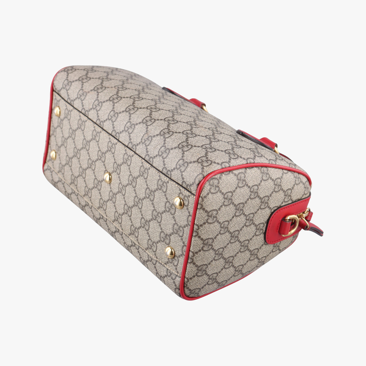 Vintage Gucci GG SUPREME Heart Embroidered Beige x Multicolour PVC coated canvas×Leather 409529 shoulderbag | stylenewstar
