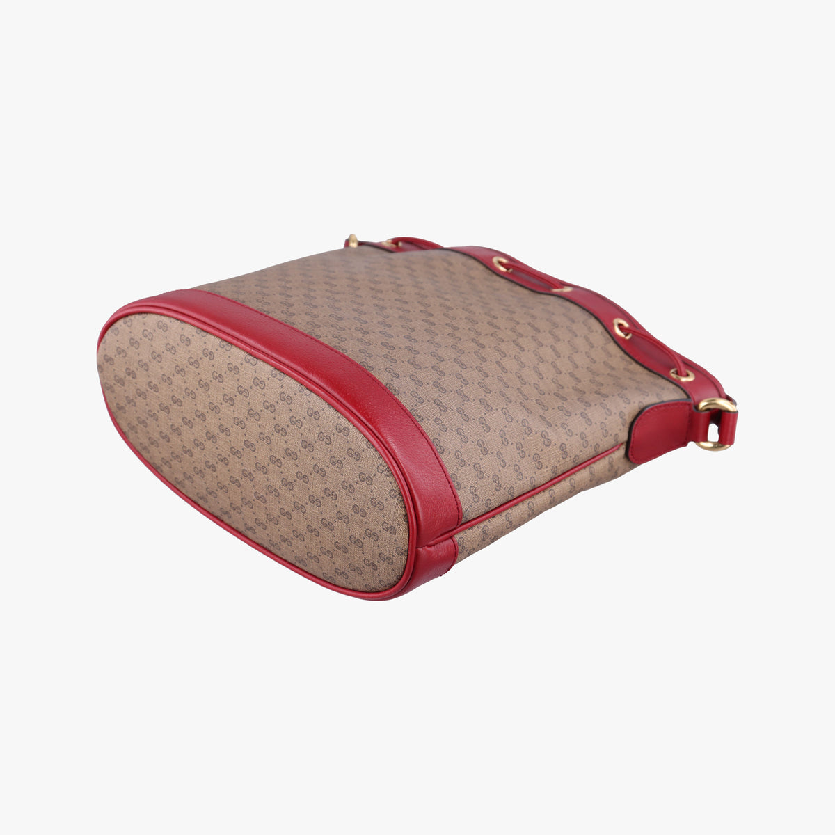 Pre-owned Gucci Doraemon collaboration Brown x red PVC coated canvas×Leather 655597 shoulderbag | stylenewstar
