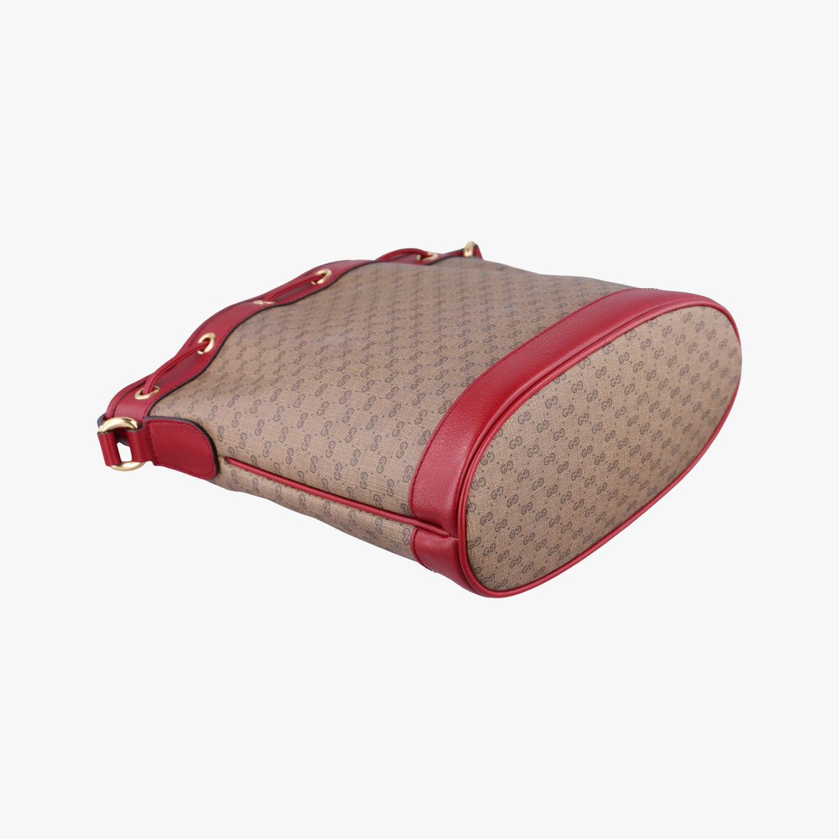 Pre-owned Gucci Doraemon collaboration Brown x red PVC coated canvas×Leather 655597 shoulderbag | stylenewstar