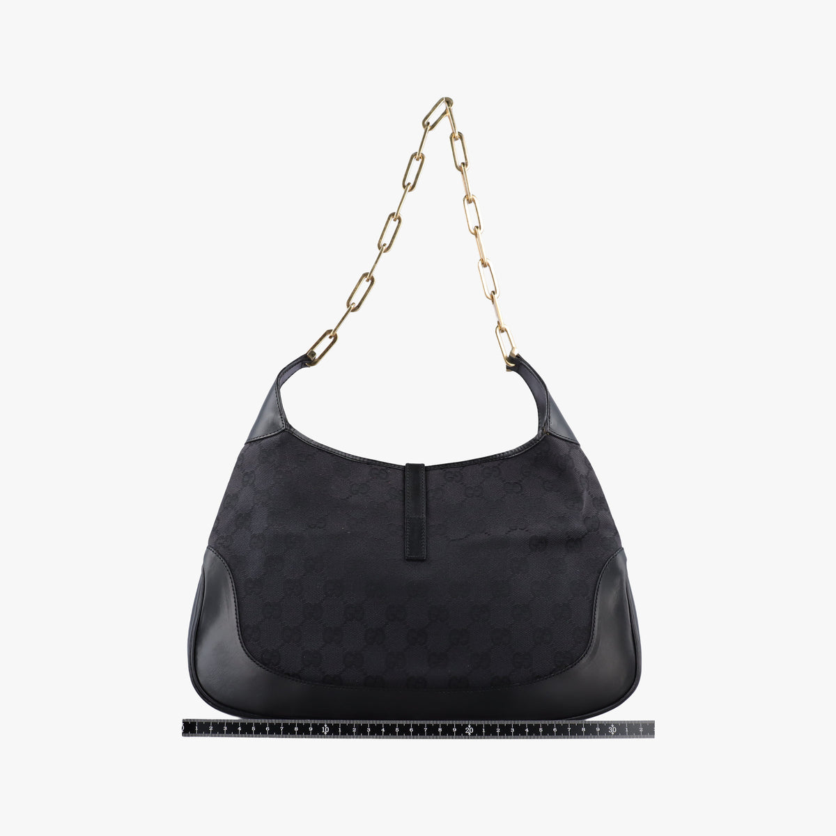 Pre-owned Gucci Jackie Black canvas 001-40 shoulderbag | stylenewstar