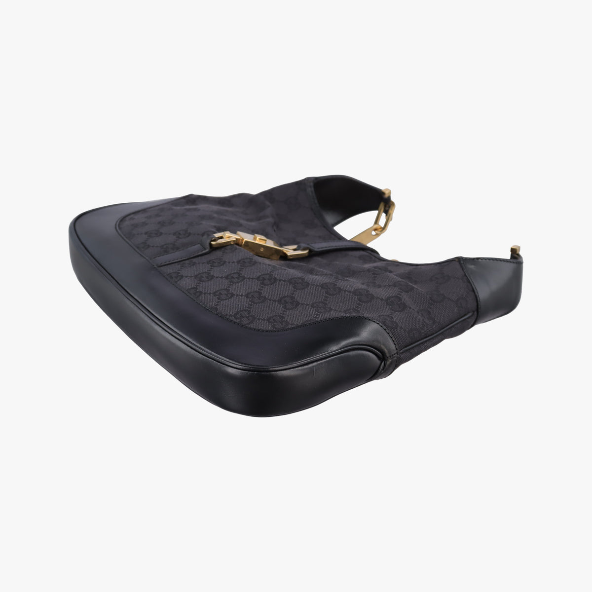 Pre-owned Gucci Jackie Black canvas 001-40 shoulderbag | stylenewstar