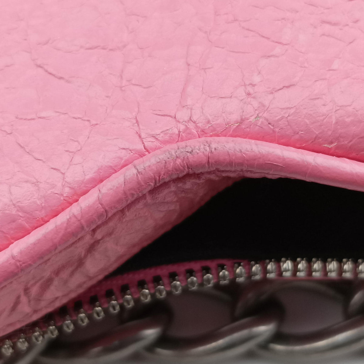 Pre-owned Balenciaga Le Cagole Heart Mini Pink lambskin  shoulderbag | stylenewstar