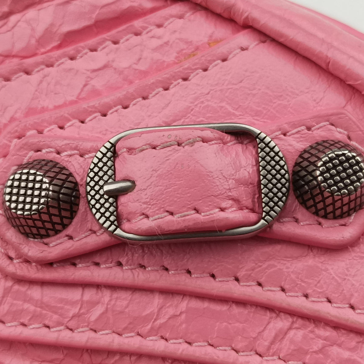 Pre-owned Balenciaga Le Cagole Heart Mini Pink lambskin  shoulderbag | stylenewstar