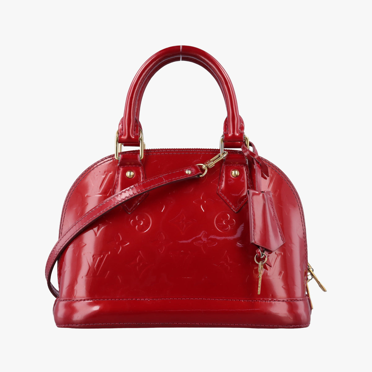 Secondhand Louis Vuitton Alma BB pomme d'amour Vernis M90174 shoulderbag | stylenewstar