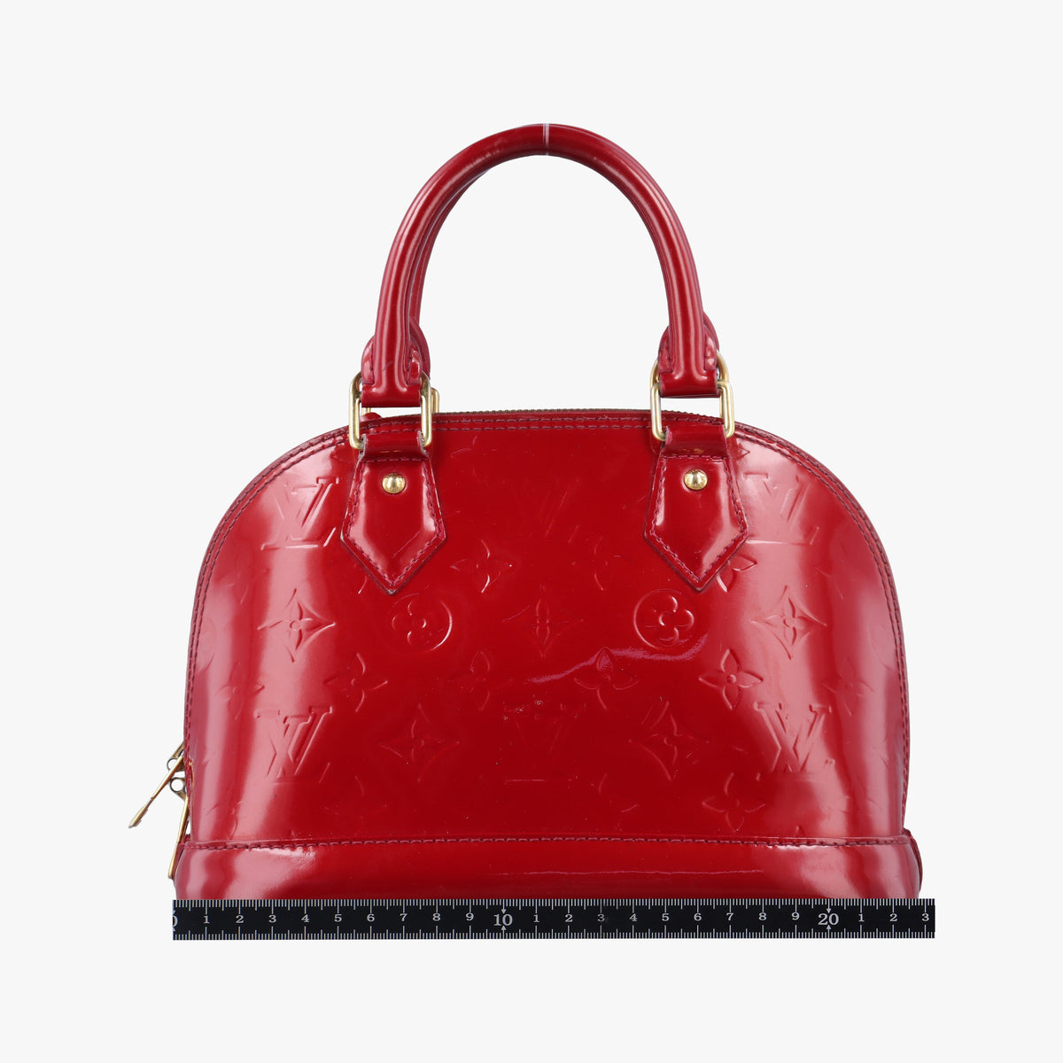 Secondhand Louis Vuitton Alma BB pomme d'amour Vernis M90174 shoulderbag | stylenewstar
