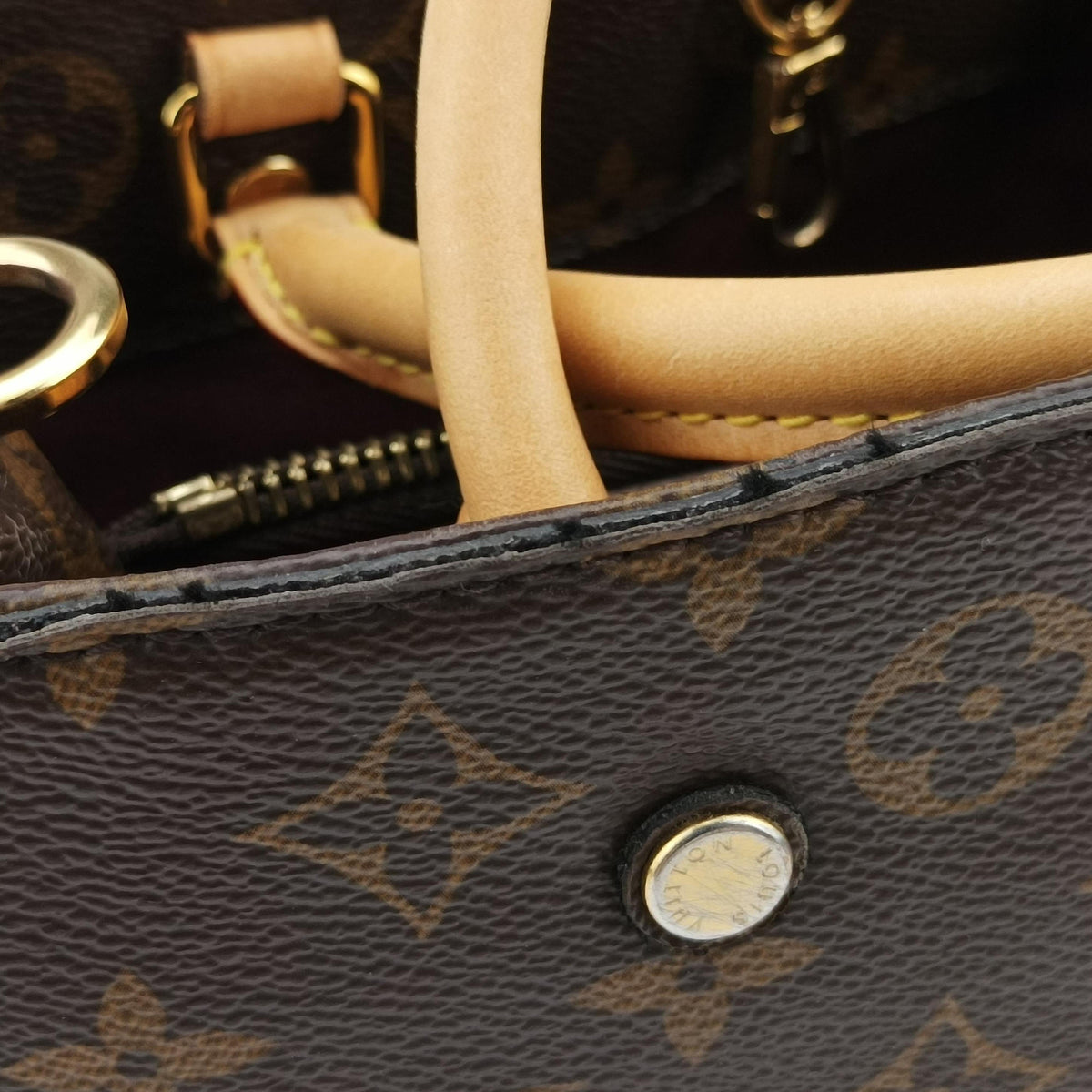 Secondhand Louis Vuitton Montaigne BB brown Monogram Canvas M41055 handbag | stylenewstar