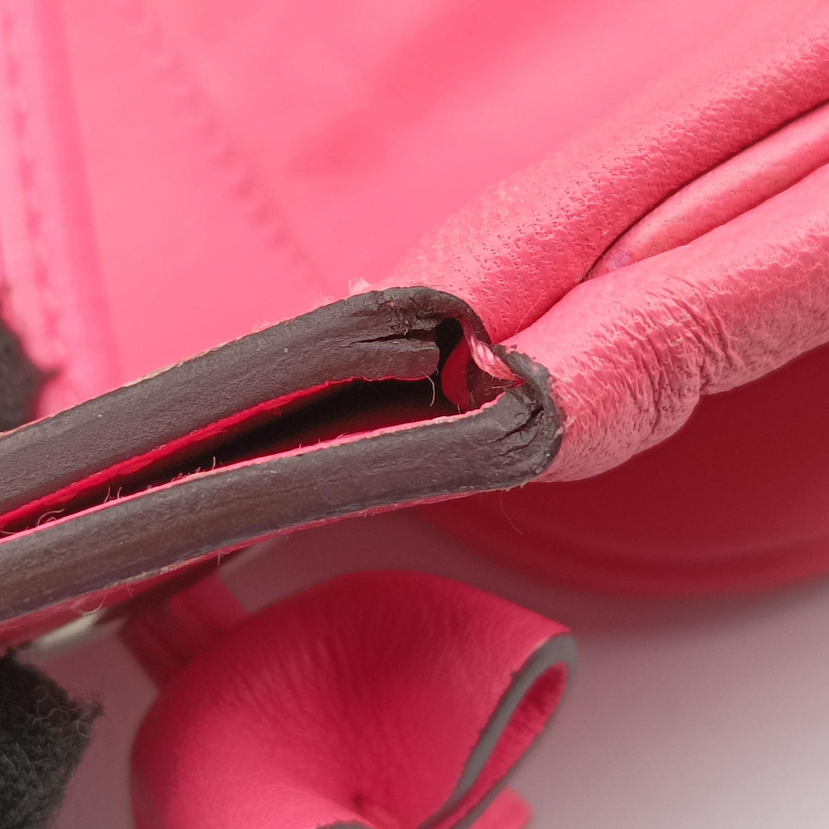 Pre-owned Hermes Sac Aline mini Pink lambskin  shoulderbag | stylenewstar