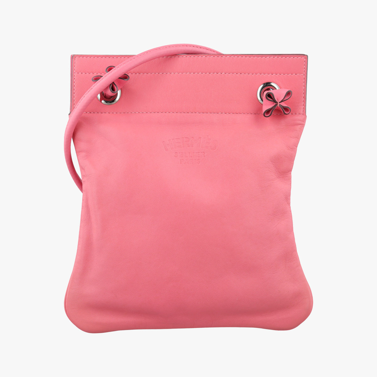 Pre-owned Hermes Sac Aline mini Pink lambskin  shoulderbag | stylenewstar
