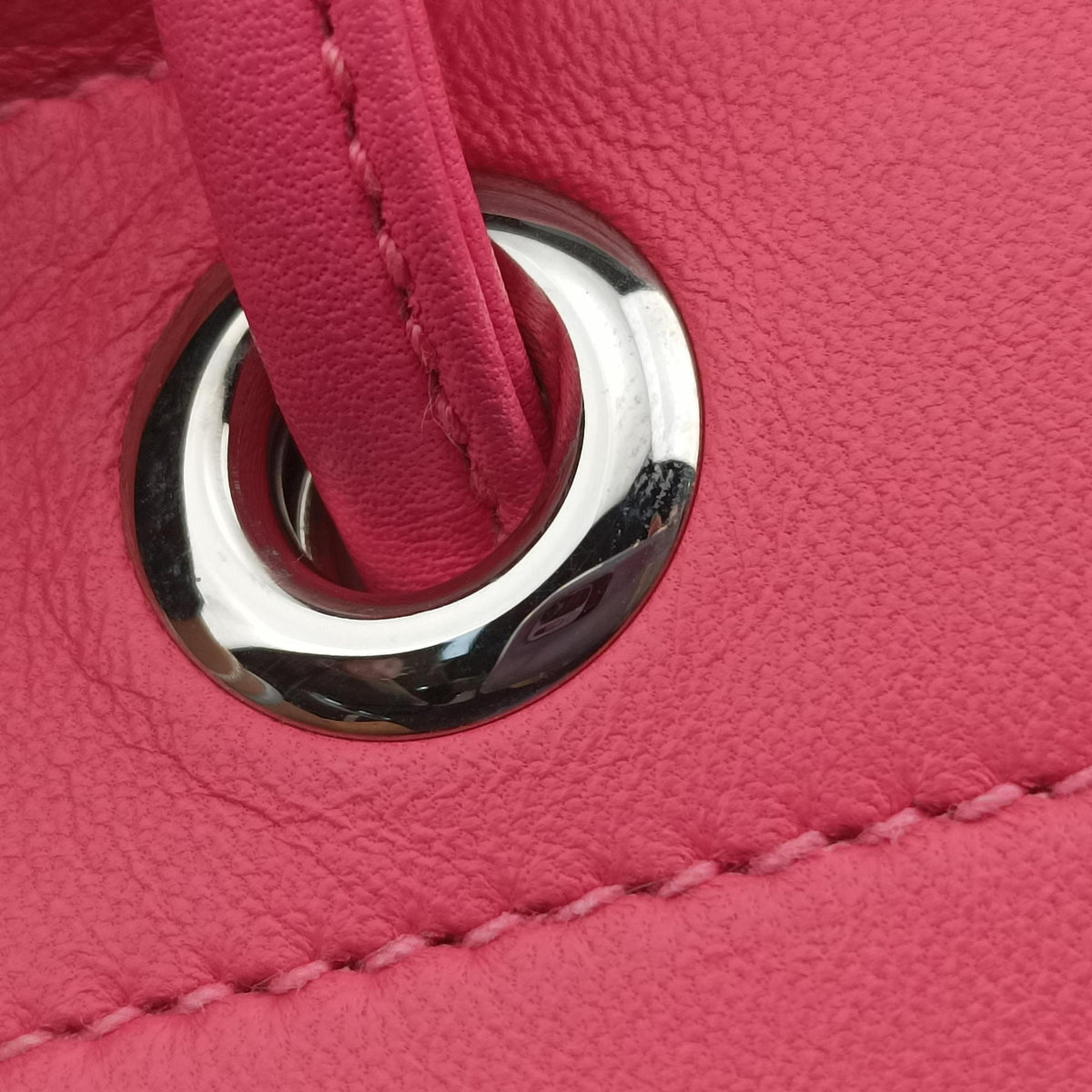 Pre-owned Hermes Sac Aline mini Pink lambskin  shoulderbag | stylenewstar