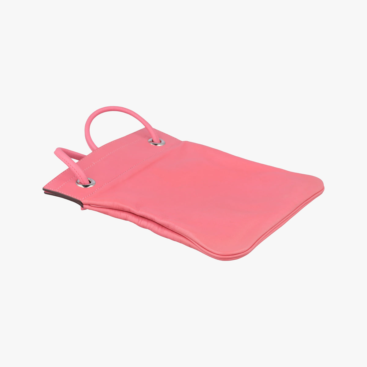 Pre-owned Hermes Sac Aline mini Pink lambskin  shoulderbag | stylenewstar