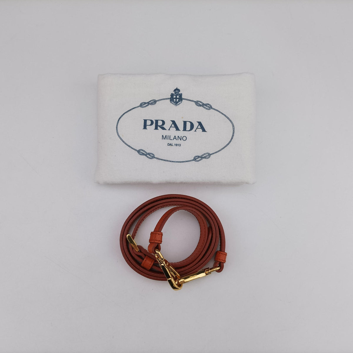 Pre-owned Prada bowling Orange SAFFIANO Leather  shoulderbag | stylenewstar