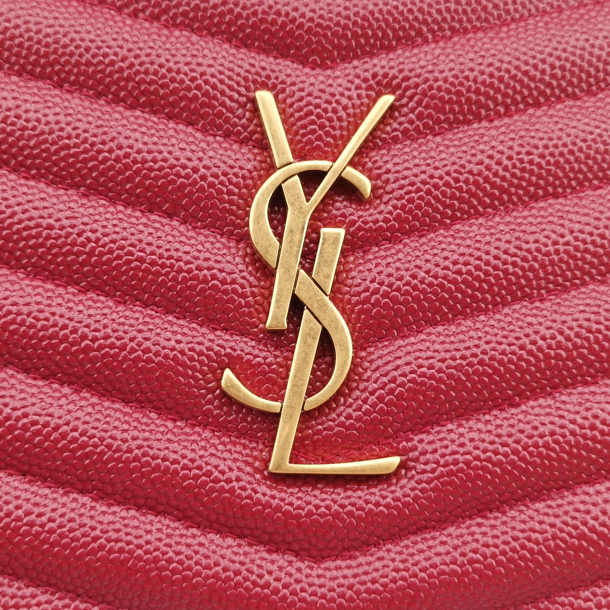 Vintage Yves Saint Laurent LOU camera Red Leather 612579 shoulderbag | stylenewstar