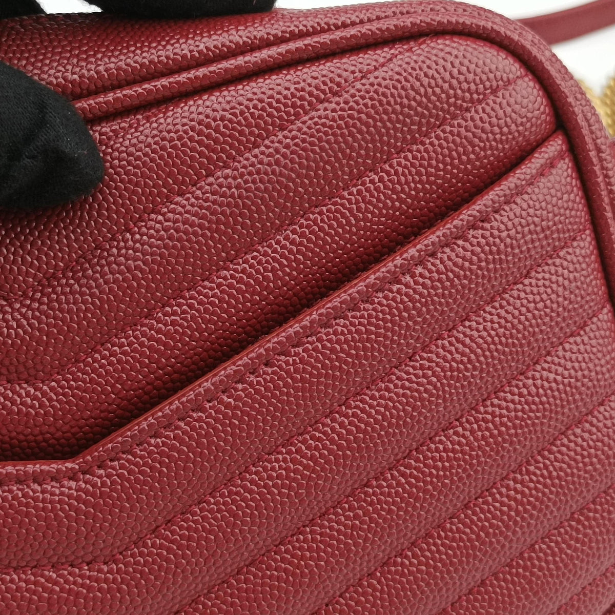 Vintage Yves Saint Laurent LOU camera Red Leather 612579 shoulderbag | stylenewstar