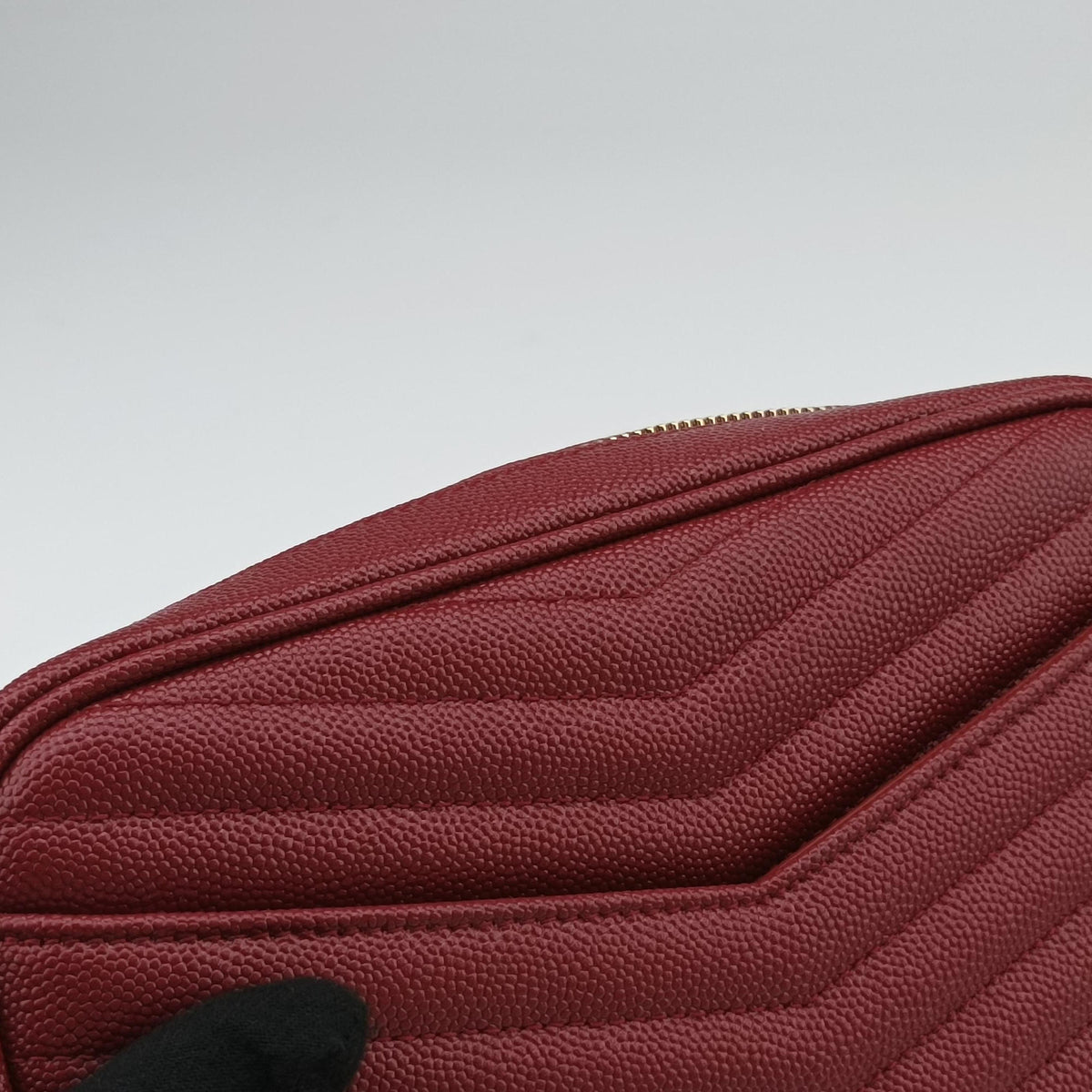 Vintage Yves Saint Laurent LOU camera Red Leather 612579 shoulderbag | stylenewstar