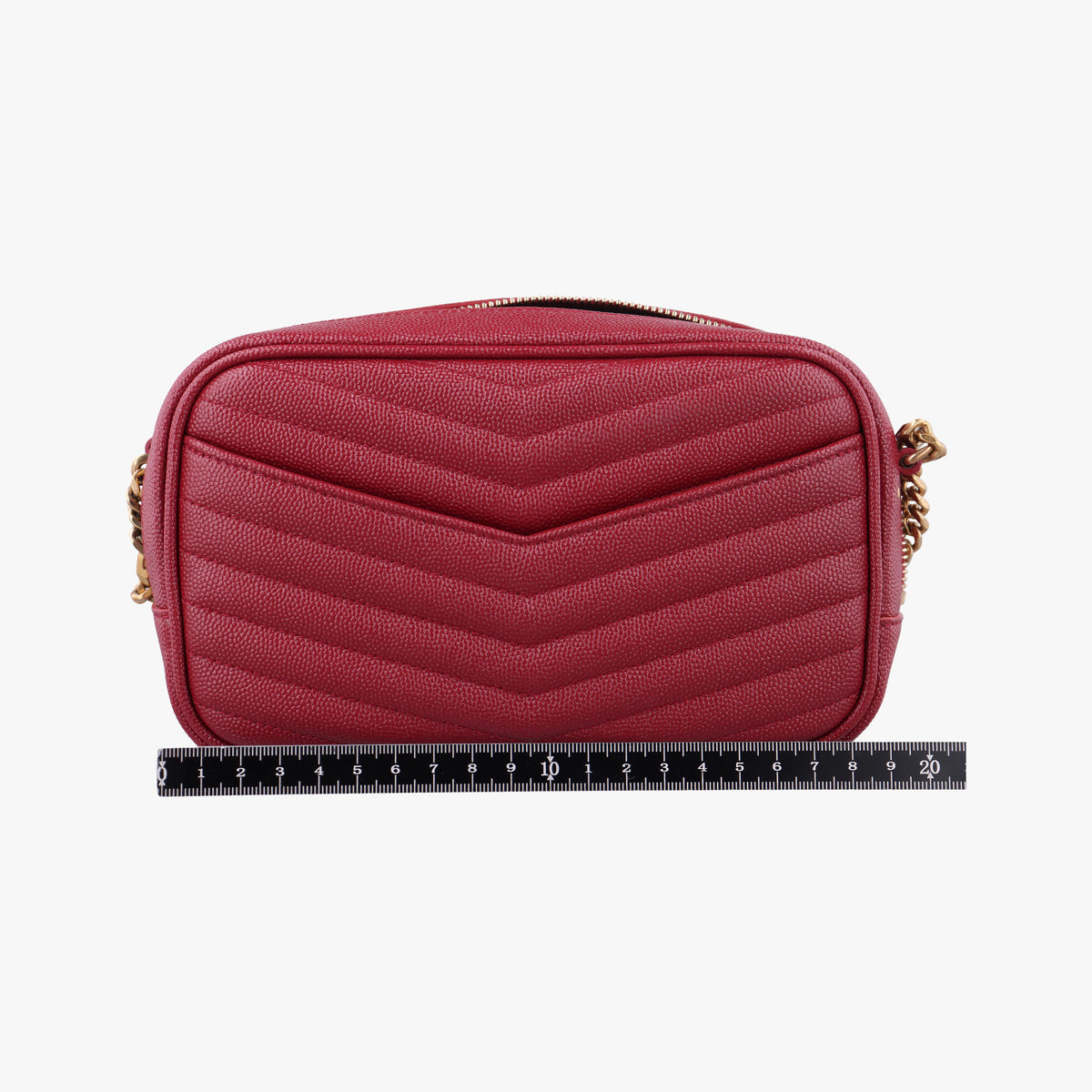 Vintage Yves Saint Laurent LOU camera Red Leather 612579 shoulderbag | stylenewstar
