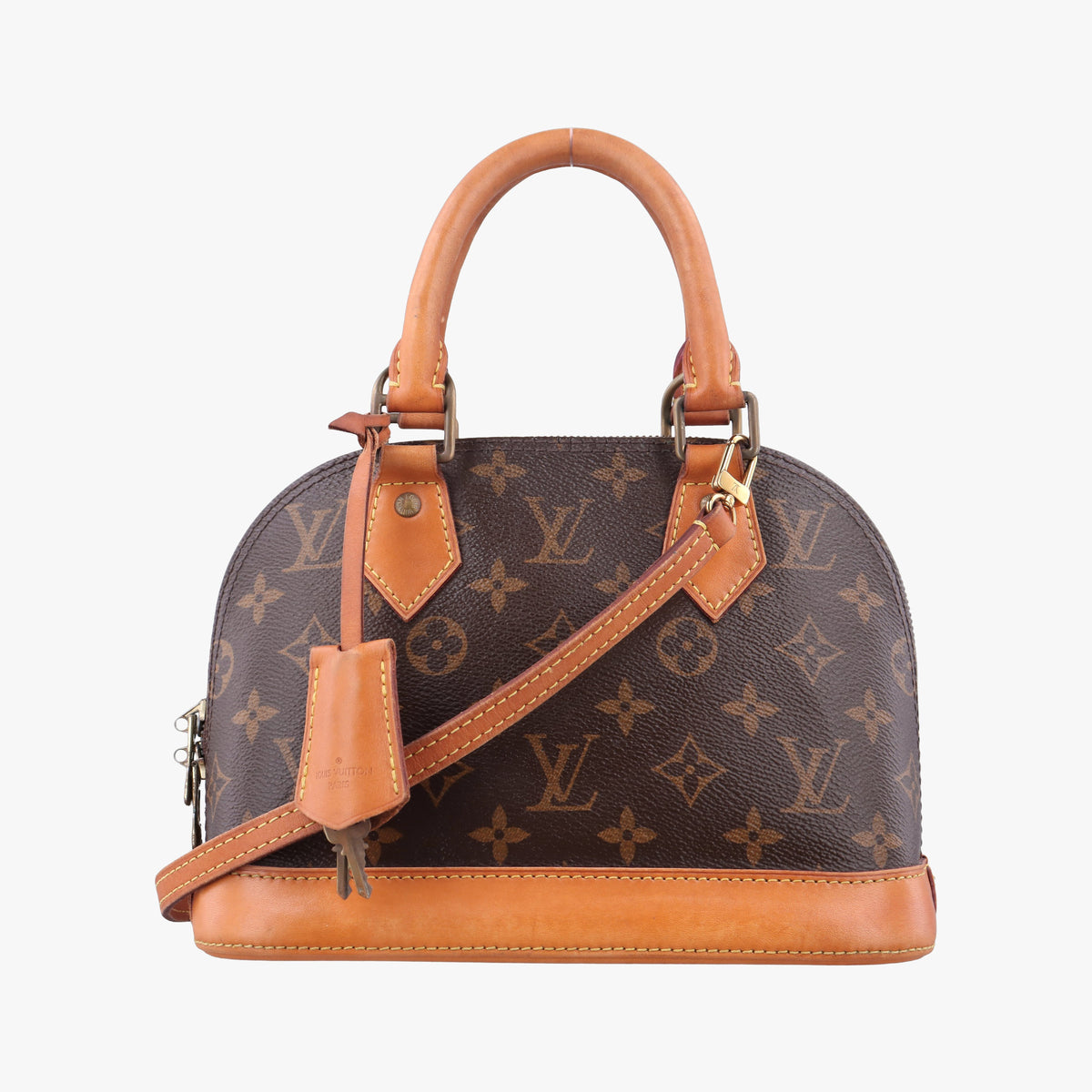 Secondhand Louis Vuitton Alma BB　 Brown Monogram Canvas M53152 shoulderbag | stylenewstar
