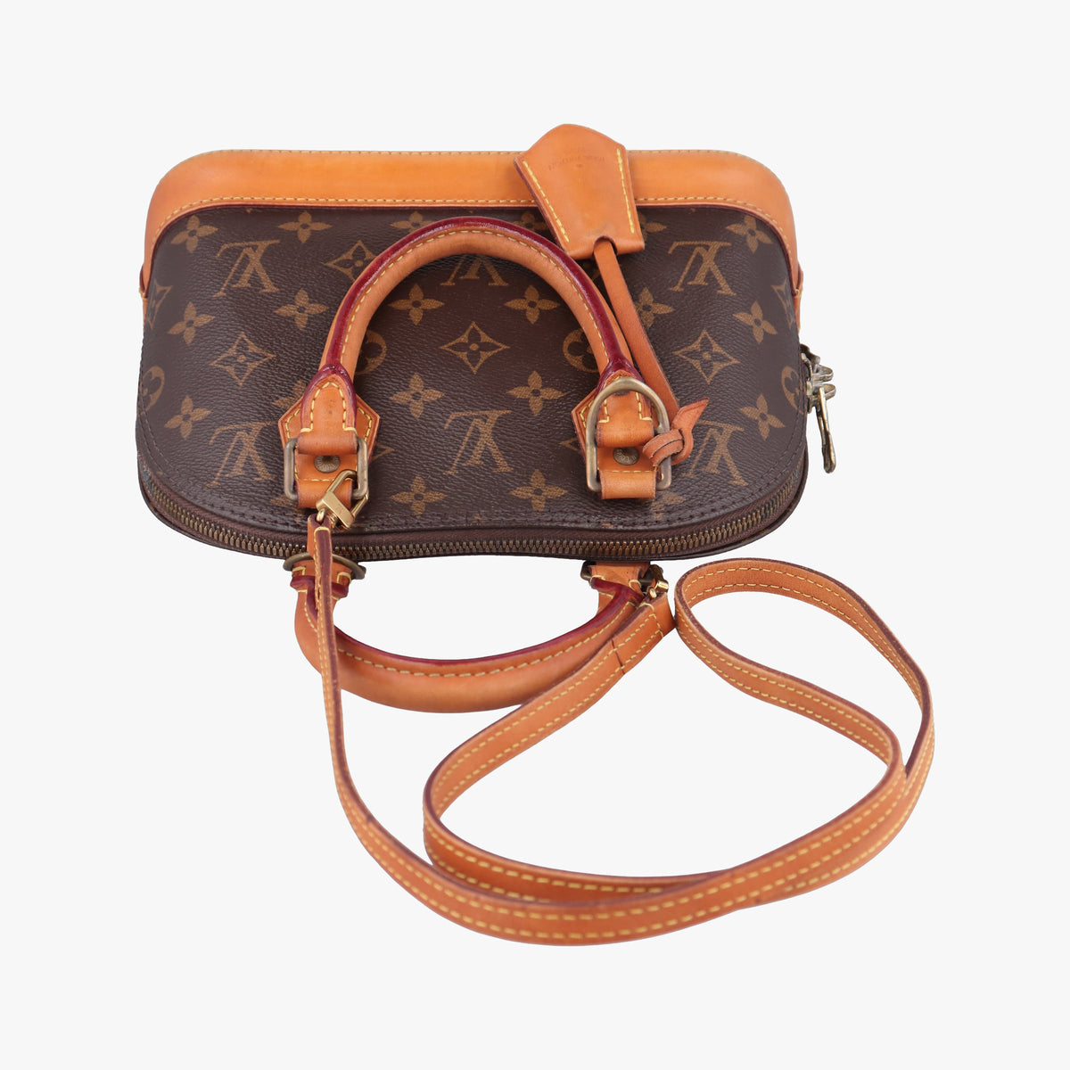 Secondhand Louis Vuitton Alma BB　 Brown Monogram Canvas M53152 shoulderbag | stylenewstar