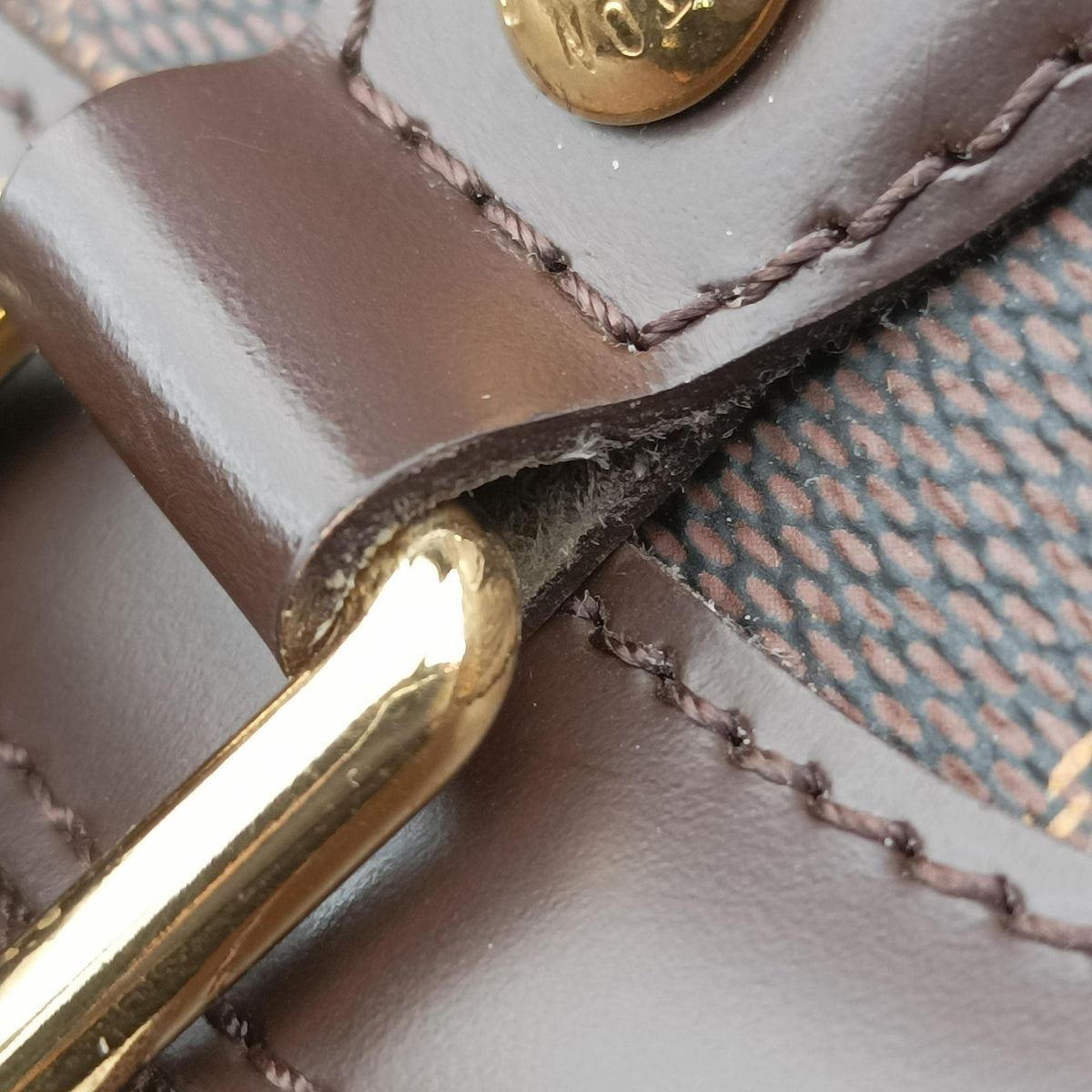 Secondhand Louis Vuitton TREVI PM EBENE Damier Canvas N51997 shoulderbag | stylenewstar