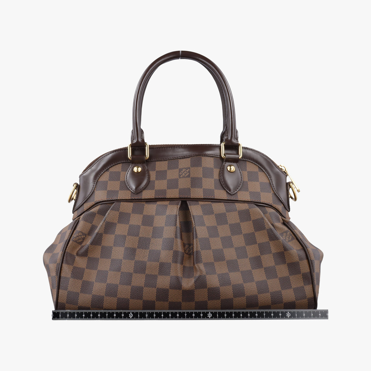 Secondhand Louis Vuitton TREVI PM EBENE Damier Canvas N51997 shoulderbag | stylenewstar