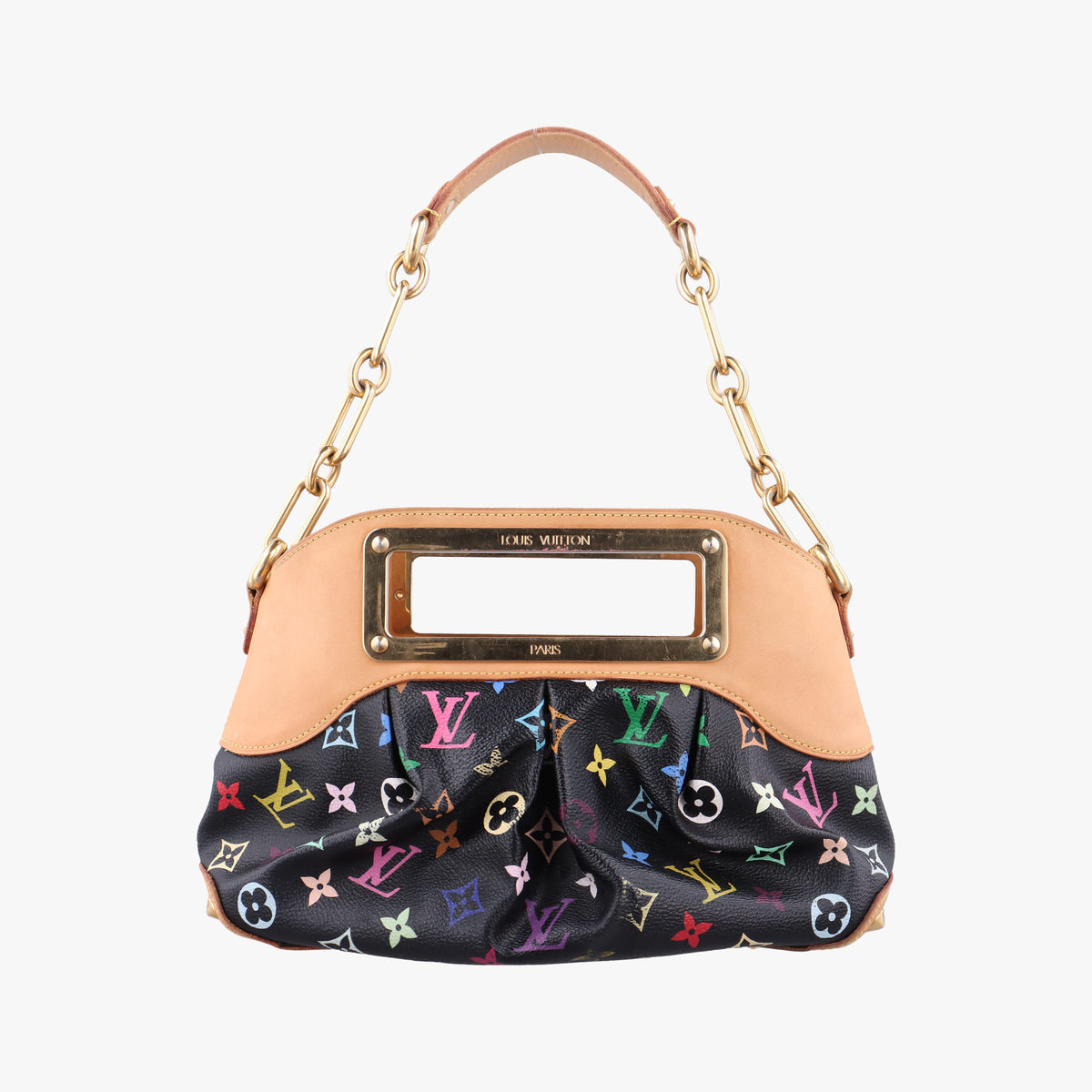Secondhand Louis Vuitton JUDY PM Noir Monogram Multicolor M40258 shoulderbag | stylenewstar