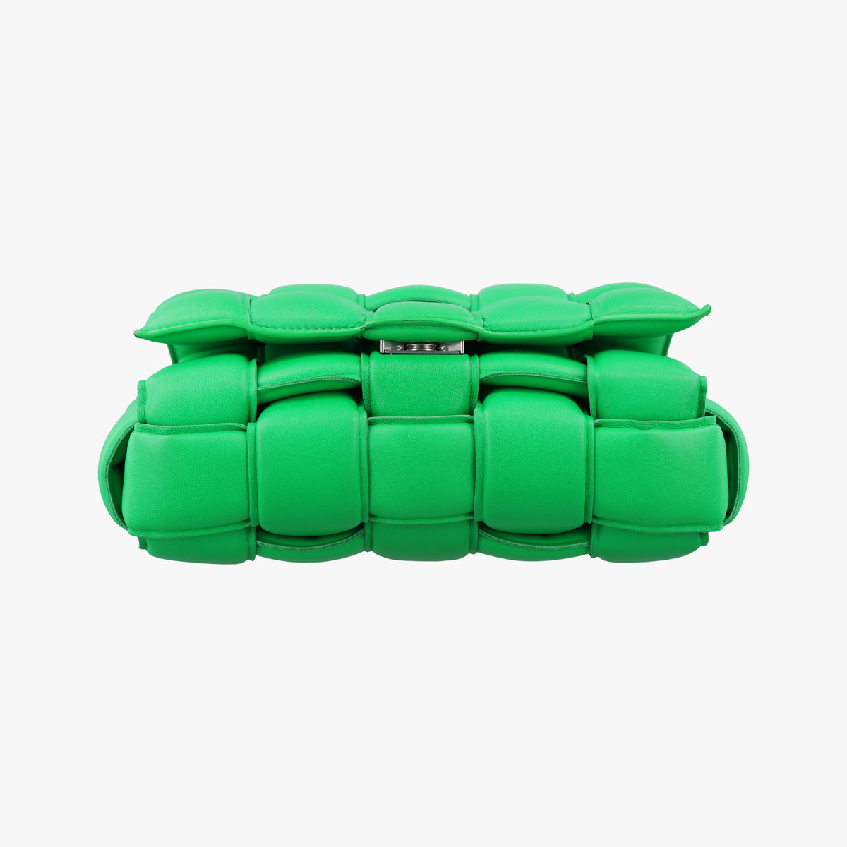 Pre-owned Bottega Veneta Padded Cassette Green lambskin  shoulderbag | stylenewstar